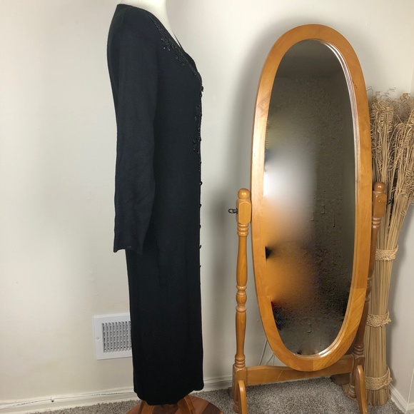 Carole Little Wool Long Sleeve Sweater Dress SP - Picture 7 of 8